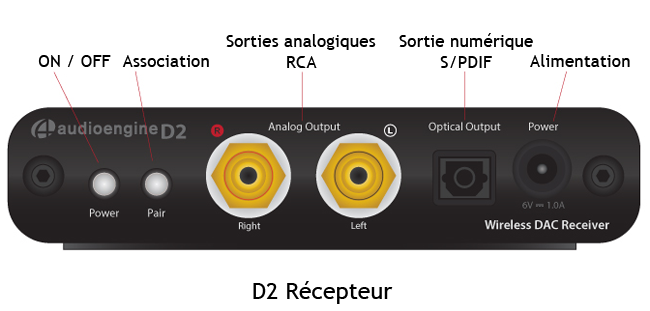 Receptor de audio motor D2