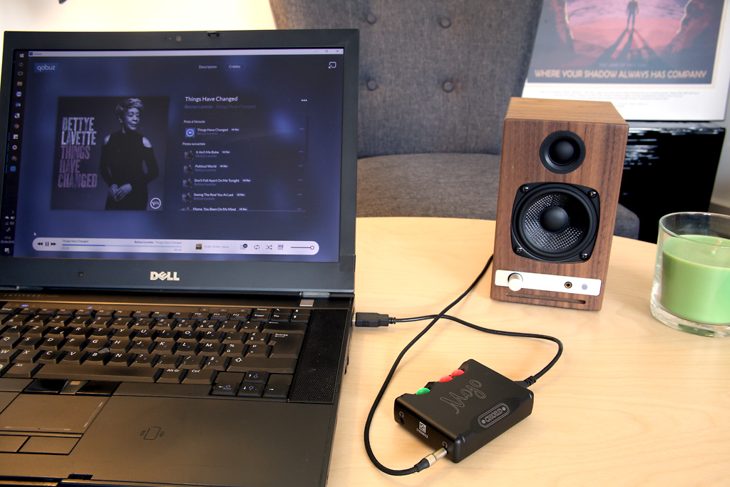Uso de DAC Mojo con una computadora con Windows y la aplicación Qobuz: reemplaza la tarjeta de sonido por una calidad de alta fidelidad y HD